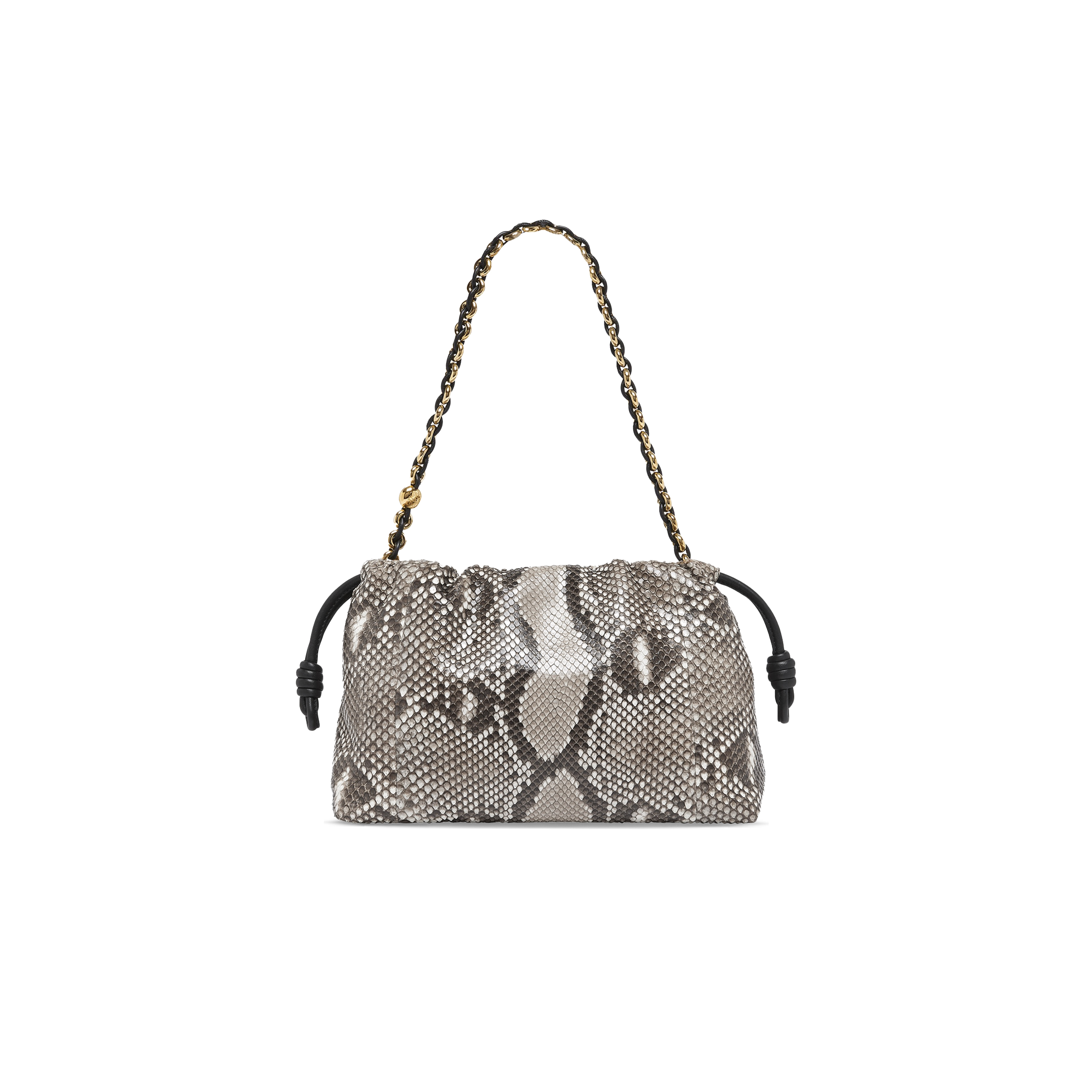 LOEWE MEDIUM FLAMENCO PURSE IN SNAKESKIN 012403-630 (30*20*10.5cm)